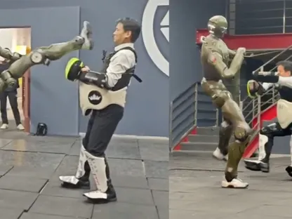 روبوت مقاتل يهاجم رئيس الشركة المطورة